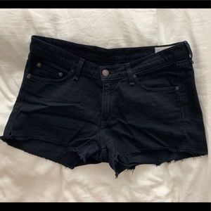 Rag and Bone Women’s Black Denim Cut Off Shorts